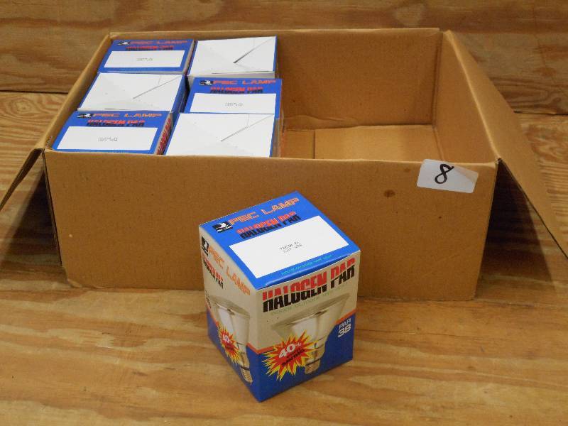 lot 8 image: (7) 45Watt 130Volt Flood Light Bulb...
