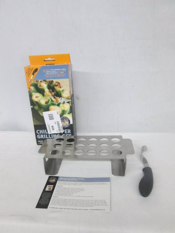 lot 80 image: Steven Raichlen Chili Pepper Grill Rack and Corer