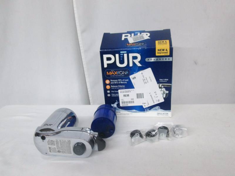 lot 72 image: PUR Chrome Faucet Mount Water Filtration System