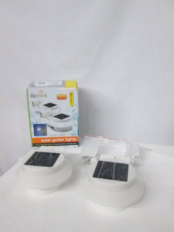lot 61 image: Solar Outdoor Gutter Lights