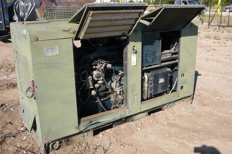 1972 30 KW Gen Set on Skids 6 cyl Diesel