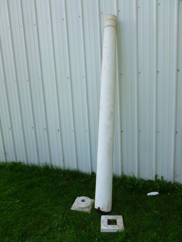 Large Wooden Porch Post