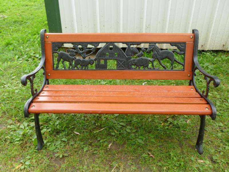 Cast Iron Framed Bench