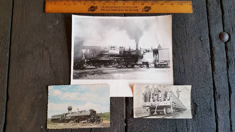 lot 59 image: Lot of (3) Black and White Railroad Photos