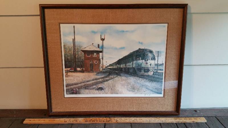 lot 66 image: Signed, Numbered Great Northern Railway Framed Print