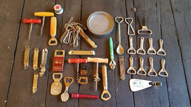 lot 137 image: Collection of Can and Cork Openers  Advertising