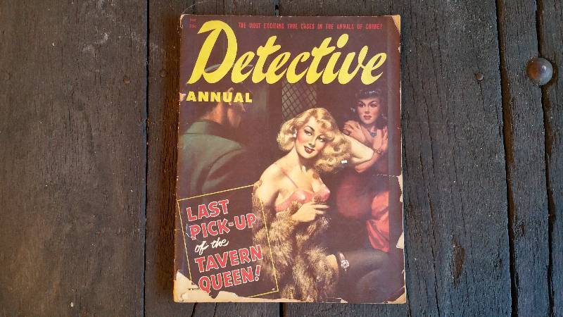 lot 163 image: Vintage 1952 Detective Pulp Annual Magazine