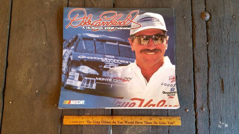 lot 328 image: Dale Earnhardt 16 Month Calander 2002