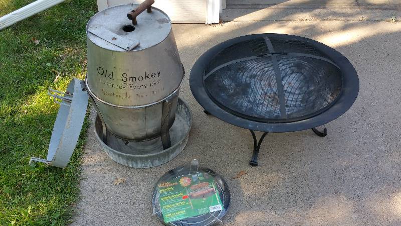 Old Smokey Barbecue Fire Pit Barbecue Quick Grill St. Cloud Estate Auction Railroad Antique Furniture Tools More K BID