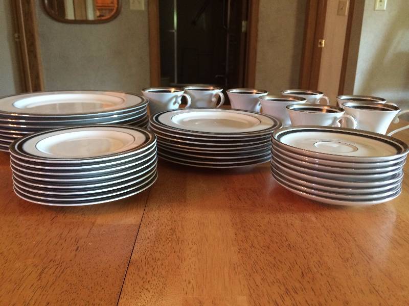 lot 243 image: Pickard China, Diplomat Pattern, Full Set Serving For Eight