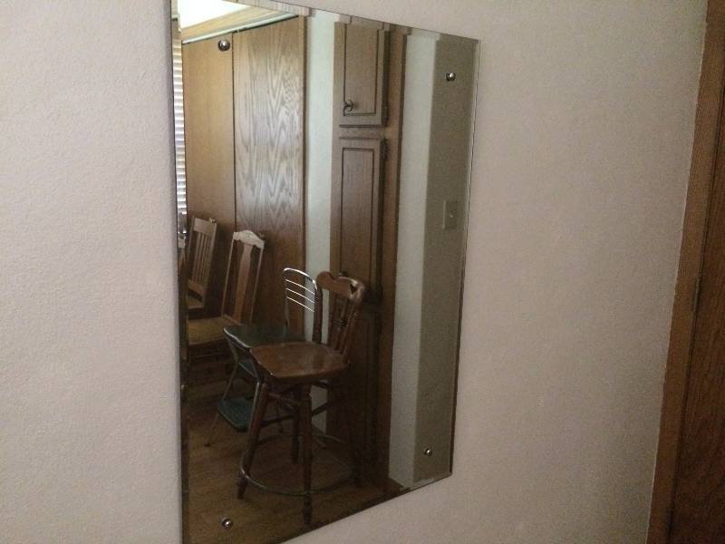 lot 105 image: Wall Mirror, Beveled Glass