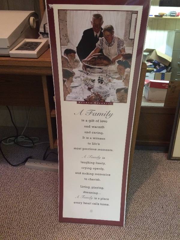 lot 108 image: A Family Print Unframed