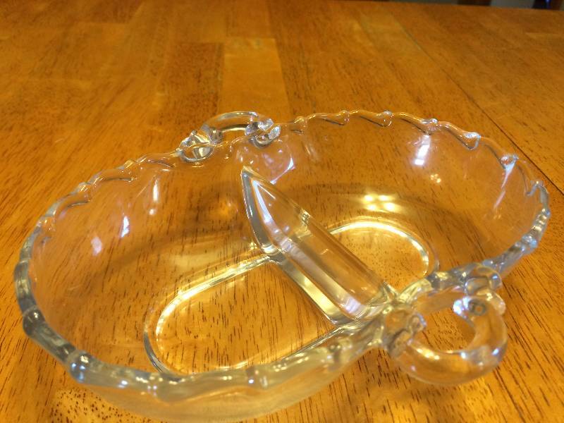 lot 217 image: Fostoria Century Pattern Two Part Relish Dish