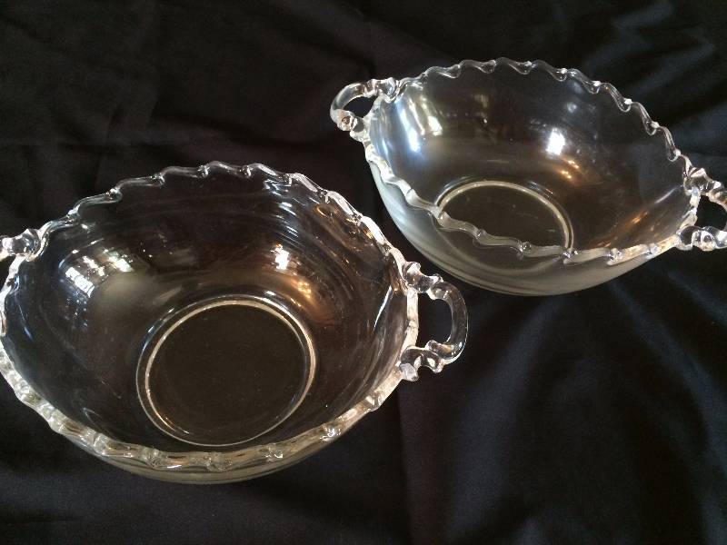 lot 219 image: Two, Fostoria Century Pattern Double Handled Bowls