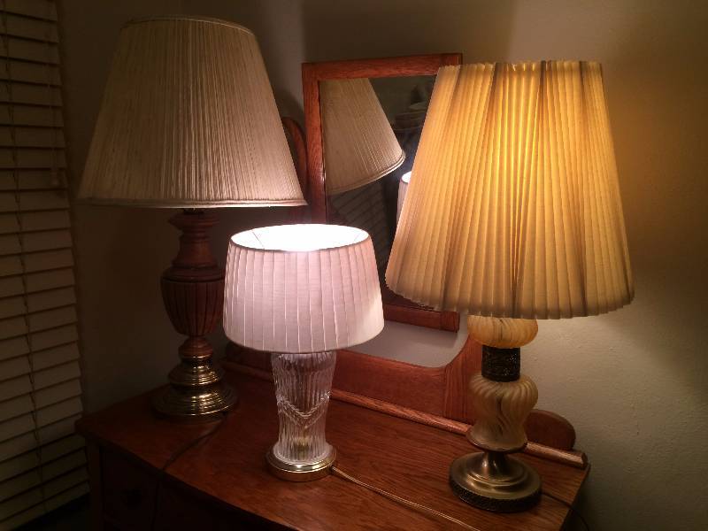 lot 393 image: Three Lamps