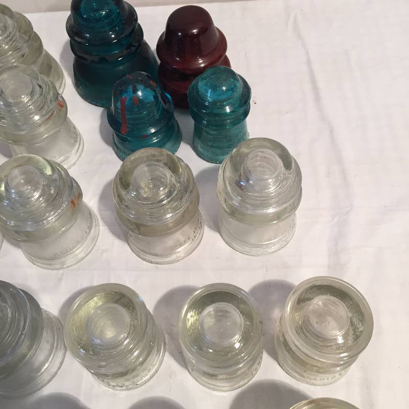 ANTIQUE GLASS INSULATORS