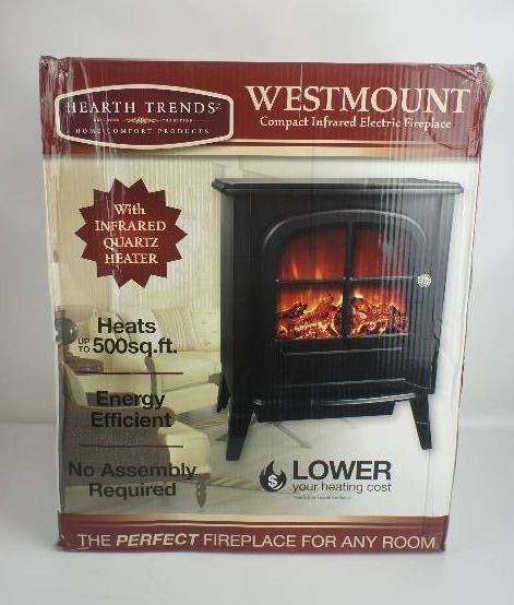 lot 18 image: Westmount Compact Infrared Electric Fireplace