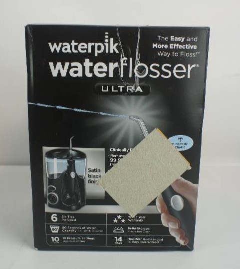 lot 2 image: Waterpik WP-112 Ultra Designer Black Countertop Water Flosser