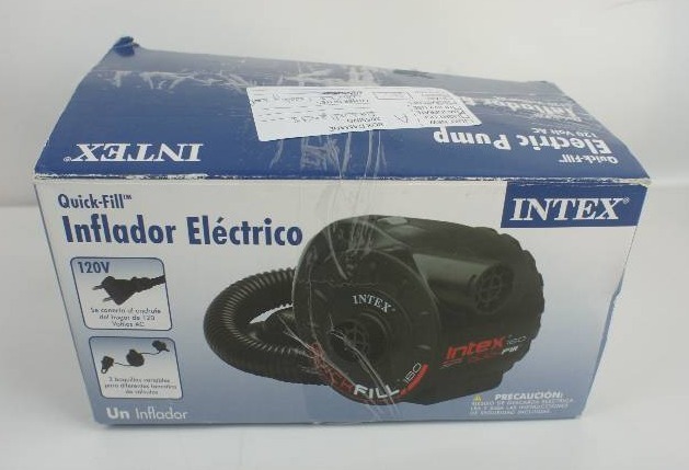 lot 12 image: Intex Quick-Fill AC Electric Air Pump, 110-120 Volt, Max. Air Flow 38.9CFM