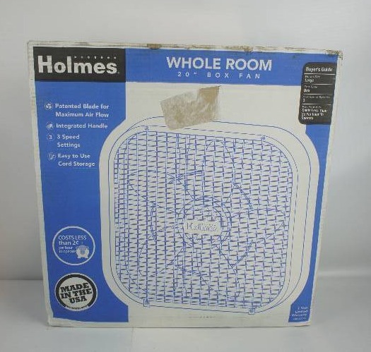 lot 21 image: Holmes HBF2002A-WTU 20 Inch Box Fan, White