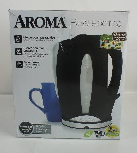 lot 3 image: Aroma 7-Cup Electric Water Kettle