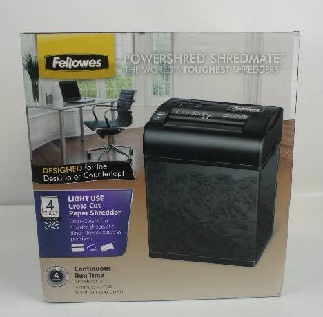 lot 23 image: Fellowes Powershred Shredmate Paper Shredder Black