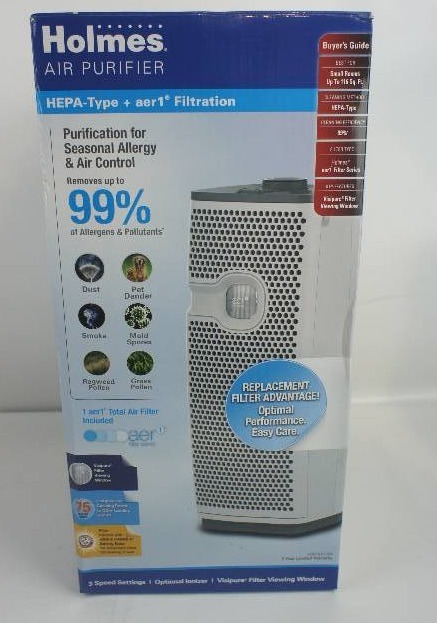 lot 48 image: Holmes Mini Tower Air Purifier - White