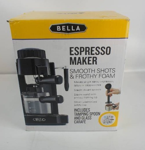 lot 44 image: BELLA Espresso Maker Black