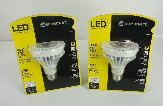 lot 49 image: EcoSmart  (90W) PAR30 LED Flood Light Bulb (E)