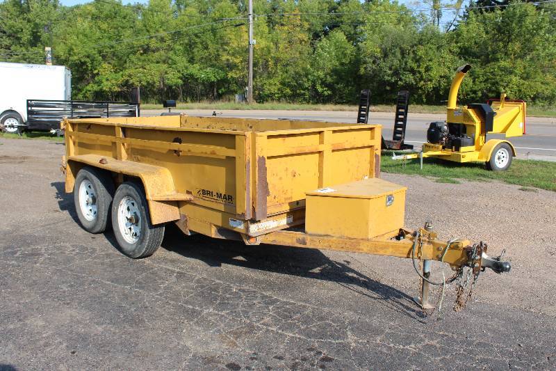 lot 18 image: Heavy-Duty Trailer wMetal Sides & Back Drop Gate Max Load 5015lbs License Plate 4700CKT 74 x 180.