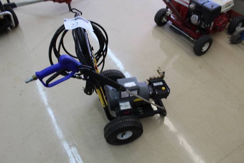 lot 22 image: Power Ease Pressure Washer wCart & Wand Attachment.