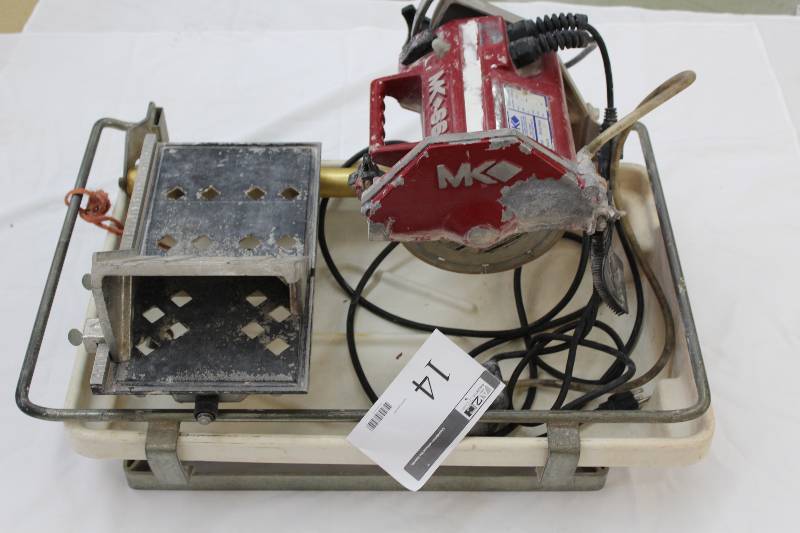 lot 14 image: MK Diamond Products Tile Saw Model MK-630 Serial 4340165B.