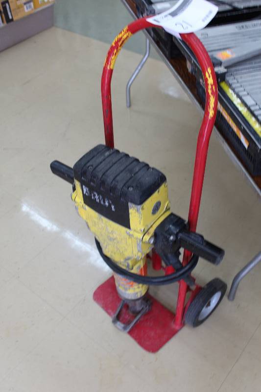 lot 21 image: Bosch Electric Jack Hammer wDolly Attached Model 0611 304 139 120V60Hz15A.