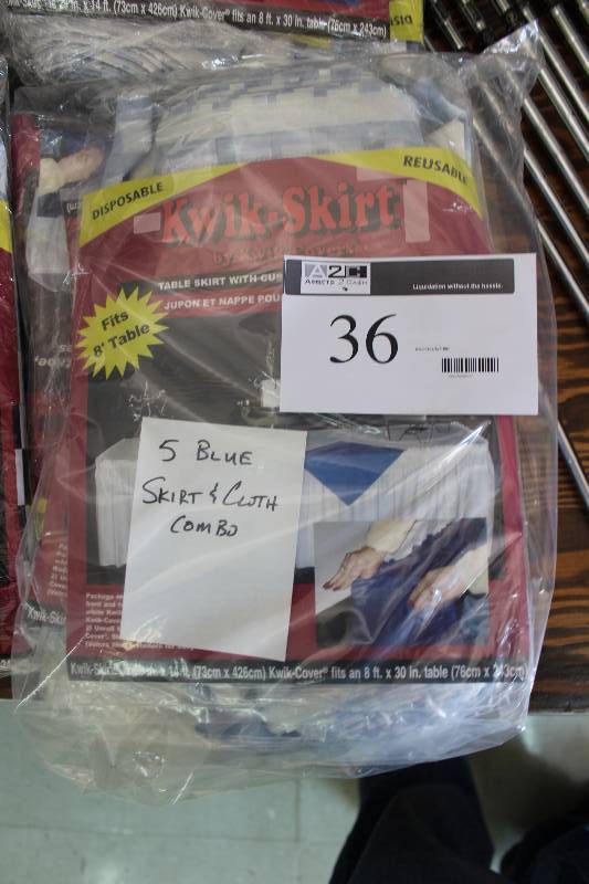 lot 36 image: Bag Lot of Kwik Skirt Cloth Combo 29 x 14.