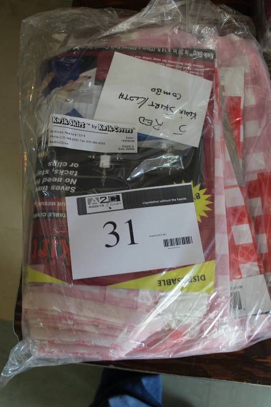 lot 31 image: Bag Lot of Kwik Skirt Cloth Combo 29 x 14.