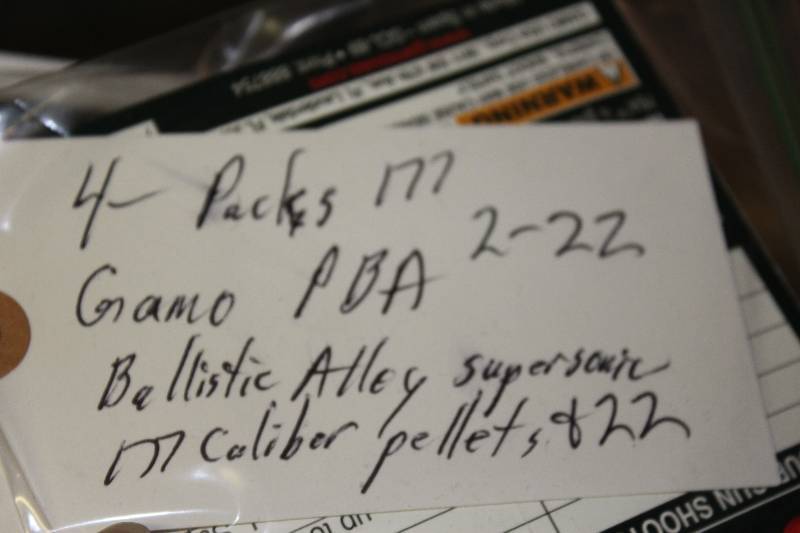 lot 16 image: Lot of (2) Including Gamo .22 Cal Pellets, app. 50 ct Gamo .177 Cal Pellets, app. 100 ct.