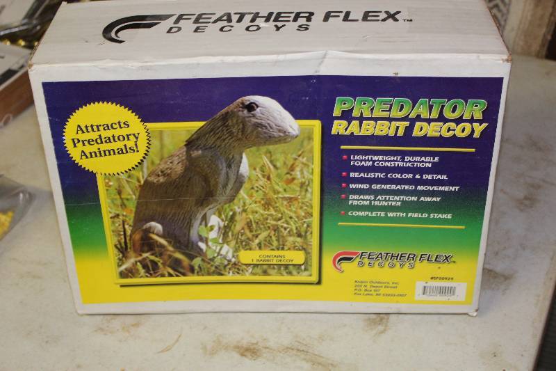 lot 5 image: Leather Flex Decoys Predator Rabbit Decoy In Original Packaging.