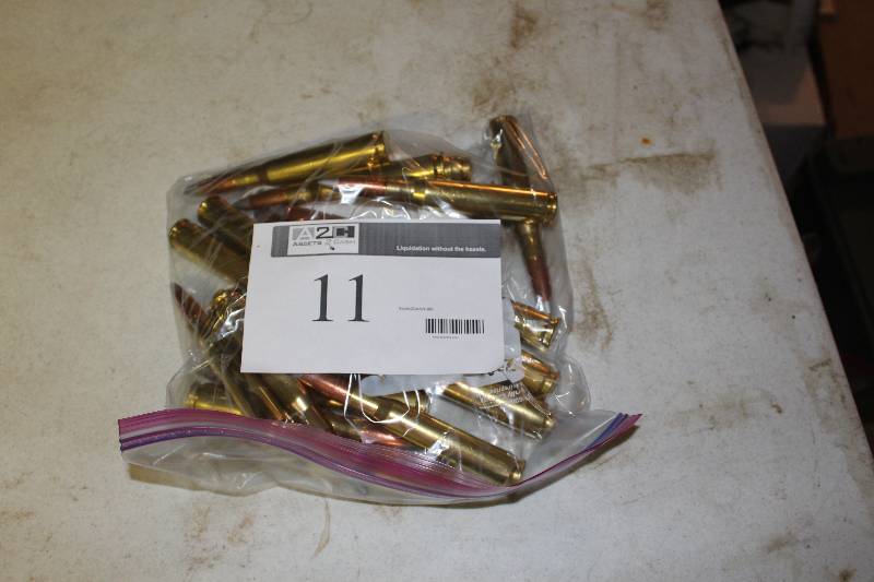 lot 11 image: Bag Lot of 50 BMG Silver Tip Ammo app. 20 ct.