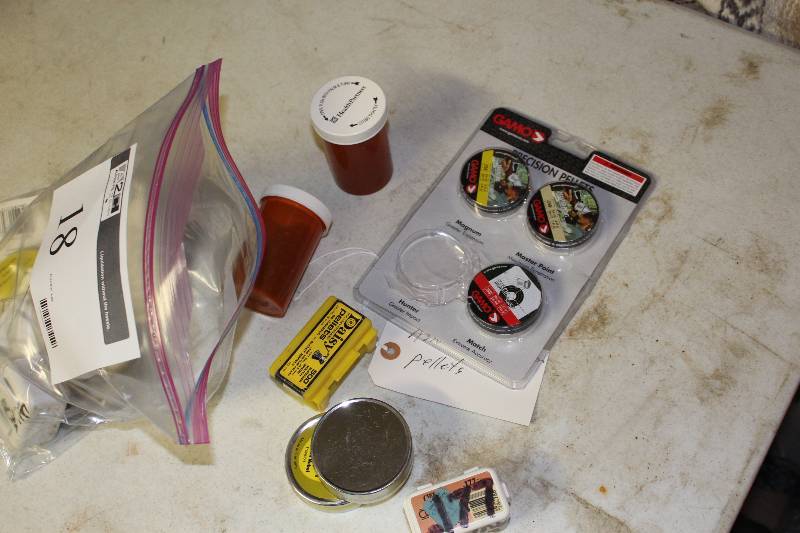 lot 18 image: Table Lot of Miscellaneous .177 Cal Pellets.