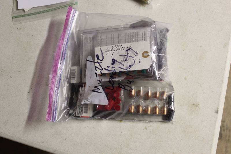 lot 37 image: Table Lot Including 50 Cal Bullets Muzzle Loading Bullets 51 Sabot.
