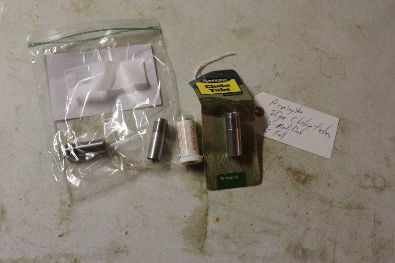 lot 39 image: Table Lot Including Remington 20 Gauge Choke Tubes Modified (2) Full (2).