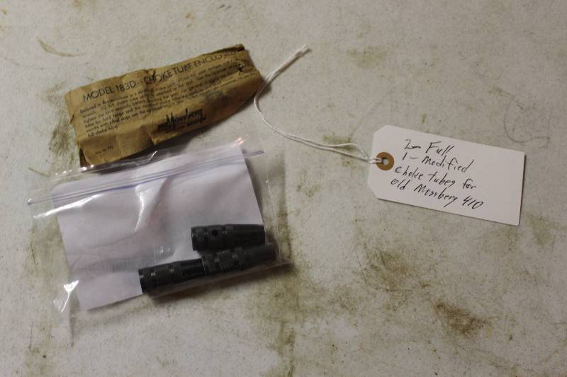 lot 43 image: Lot of (3) Choke Tubes For Old Mossberg 410 Full (2) Modified (1).