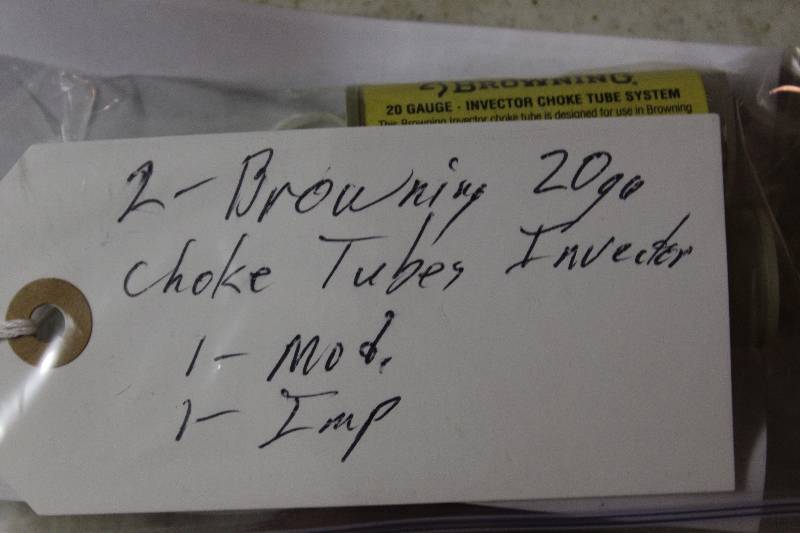 lot 31 image: Lot of (2) Browning 20 Gauge Choke Tubes Invector Mod (1) Imp (1).