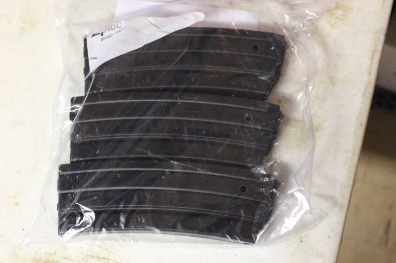 lot 60 image: Lot of (3) Steel Mini-14 Magazines.