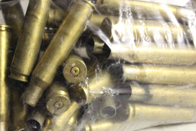 lot 97 image: Bag Lot of 50 BMG Brass Ammo app. 50 ct.