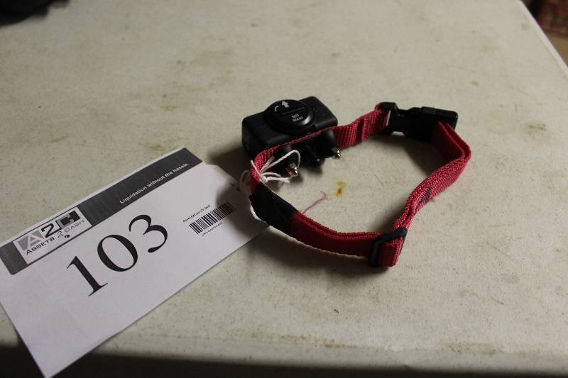 lot 103 image: No Bark Training Collar SWR0 Used 1 Week During Pupy Sitting.