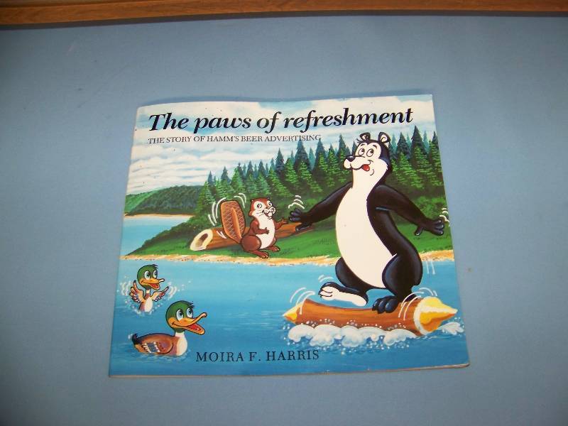 lot 1 image: Vintage  Collectible, Hamms Beer, Beer Sign, Classic Waterfall Scene, Clock and Hamms Book