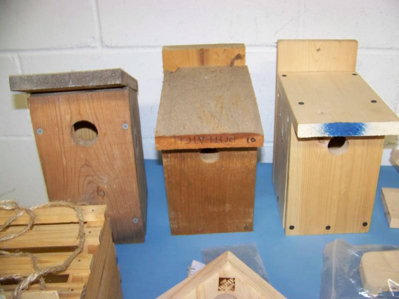lot 25 image: Solid Wood, Bird House  Birdhouse Kit, Model Car Display Stands and Model Car Bodies
