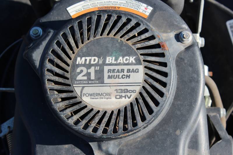 Mtd black best sale 21 mower