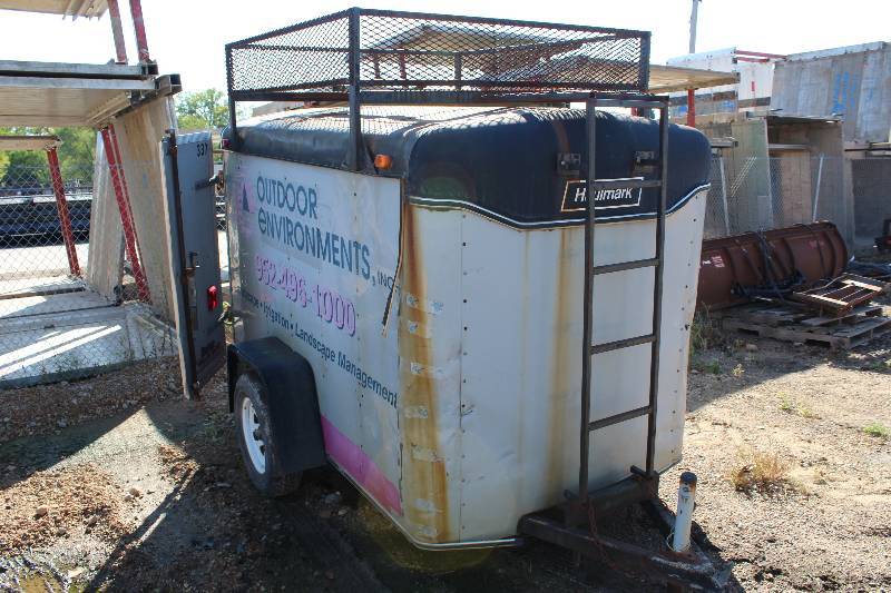 Enclosed Trailer wLadder & Roof Rack VIN 16HCB0814SH025662 License Plate Z88-035 135 x 60.